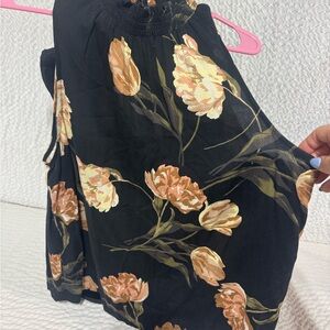 a new day Black Floral Tunic